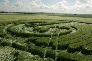aerial of Yatesbury from tt