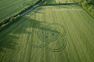 aerial of Blandford Forum from tt