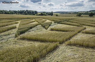 aerial of Tichborne from tt