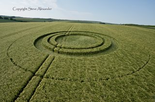aerial of West Kennett from tt