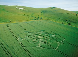 aerial of Milk Hill