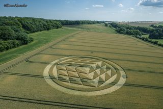 aerial of Tichborne from tt