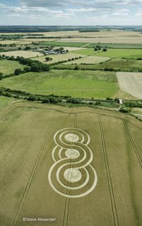 aerial of Bishops Cannings from tt