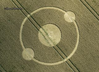aerial of Bishops Sutton from tt