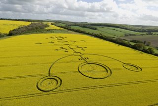 aerial of Clatford from tt