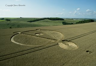 aerial of East Kennett from tt