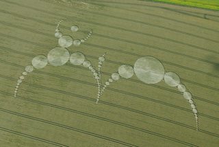 aerial of Alton Barnes from tt
