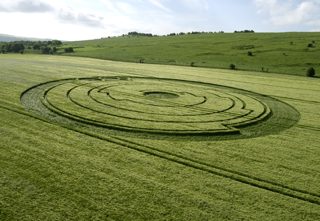 aerial of Barbury Castle from tt