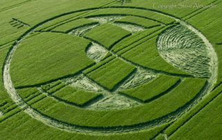aerial of Silbury Hill