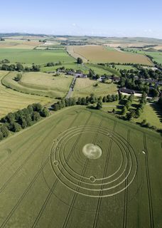 aerial of Avebury Manor from tt