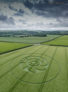 aerial of Owlesbury from tt