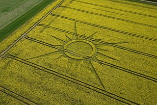 aerial of Avebury from tt