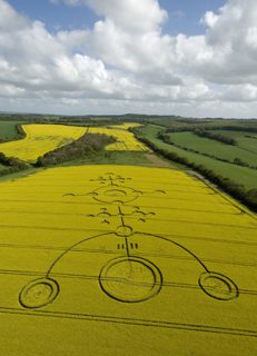aerial of Clatford from tt