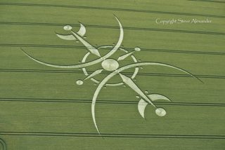 aerial of Clearbury Ring from tt