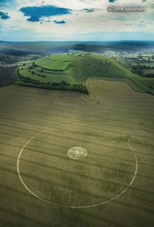 aerial of Cley Hill from tt