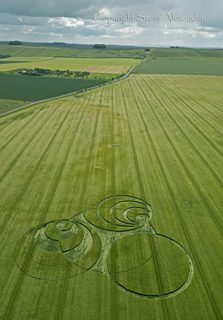 aerial of Hackpen Hill from tt
