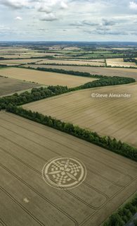 aerial of Barton Stacey from tt