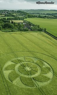 aerial of Owlesbury from tt