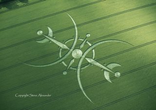 aerial of Clearbury Ring from tt