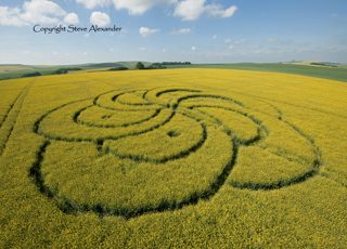 aerial of Silbury Hill from tt