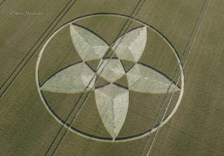 aerial of Bishops Sutton from tt