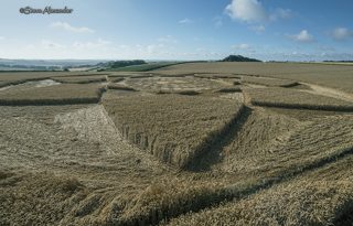 aerial of Hackpen Hill from tt