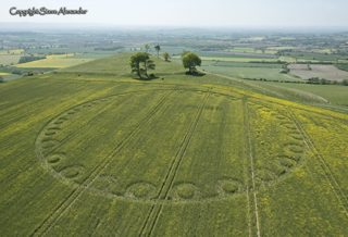 aerial of Oliver's Castle from tt