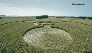 aerial of Coneybury Hill from tt