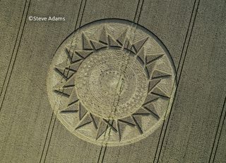 aerial of Roundway Hill from tt