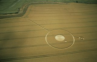 aerial of Winterbourne Bassett