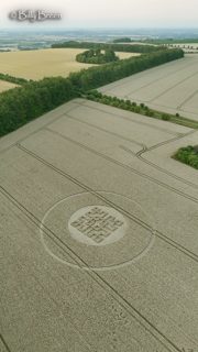 aerial of Wayland Smithy from tt