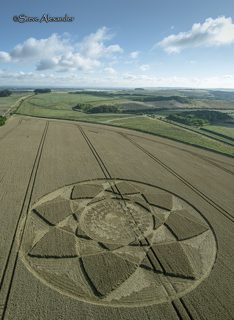 aerial of Hackpen Hill from tt
