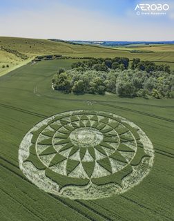 aerial of Ogbourne St George from tt