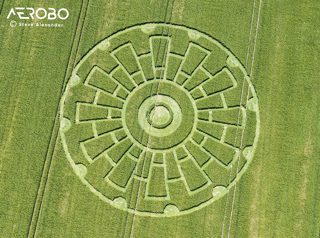 aerial of Sixpenny Handley from tt