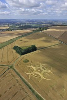 aerial of Roundway Hill from tt