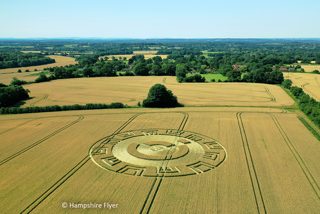 aerial of Woodcote Lane from tt