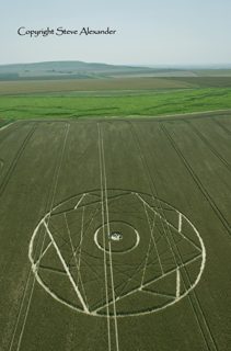 aerial of Bishops Cannings from tt