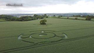 aerial of Ditcheat from tt