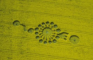 aerial of Milk Hill from tt