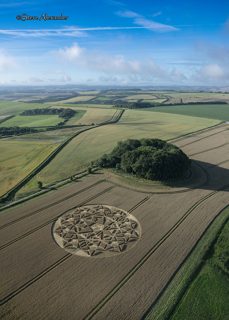 aerial of Hackpen Hill from tt