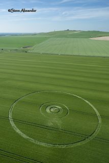 aerial of Bishop's Cannings Down from tt