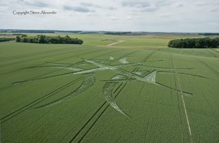 aerial of Stonehenge from tt