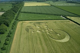 aerial of Badbury Rings from tt