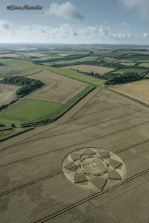 aerial of Hackpen Hill from tt
