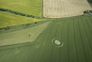 aerial of Devil's Den, Wiltshire