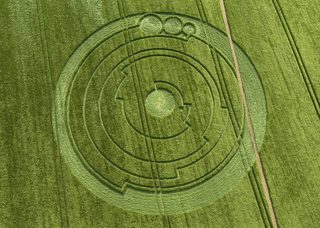 aerial of Barbury Castle from tt