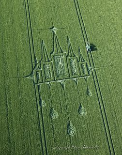 aerial of Stanton St Bernard from tt