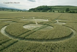 aerial of Battlesbury Hill from tt
