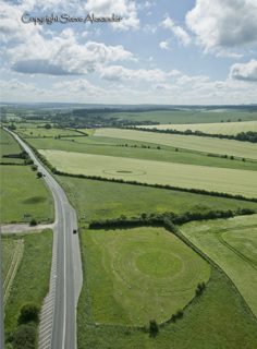 aerial of Avebury from tt