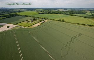 aerial of Wilton Windmill